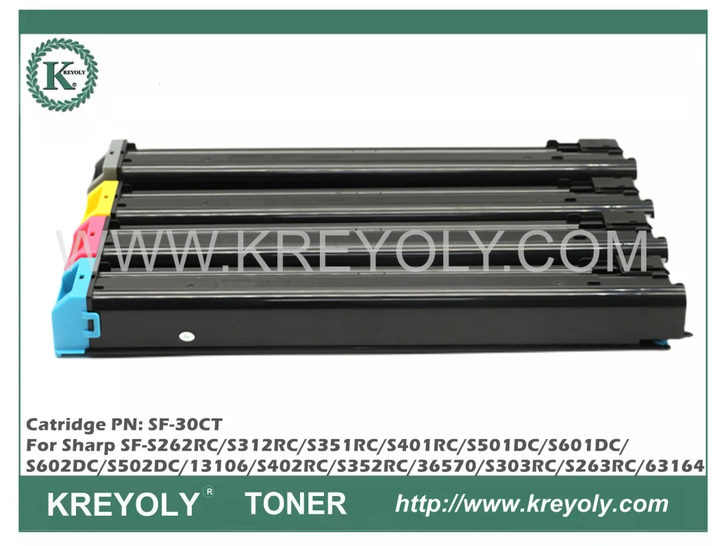Color Toner SF-30CT for Sharp SF-S262RC/S312RC/S351RC/S401RC/S501DC/ S601DC/S602DC/S502DC/13106/S402RC/S352RC/36570/S303RC/S263RC/63164