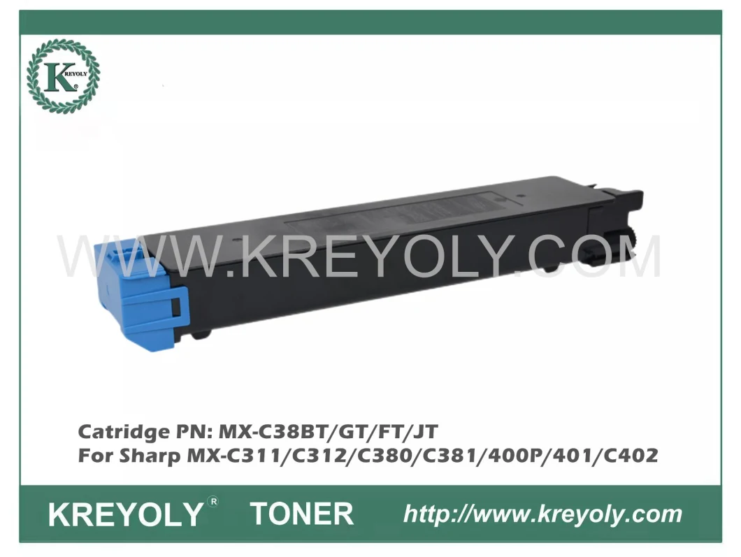 Color Toner MX-C38BT/GT/FT/JT for Sharp MX-C311/C312/C380/C381/400P/401/C402