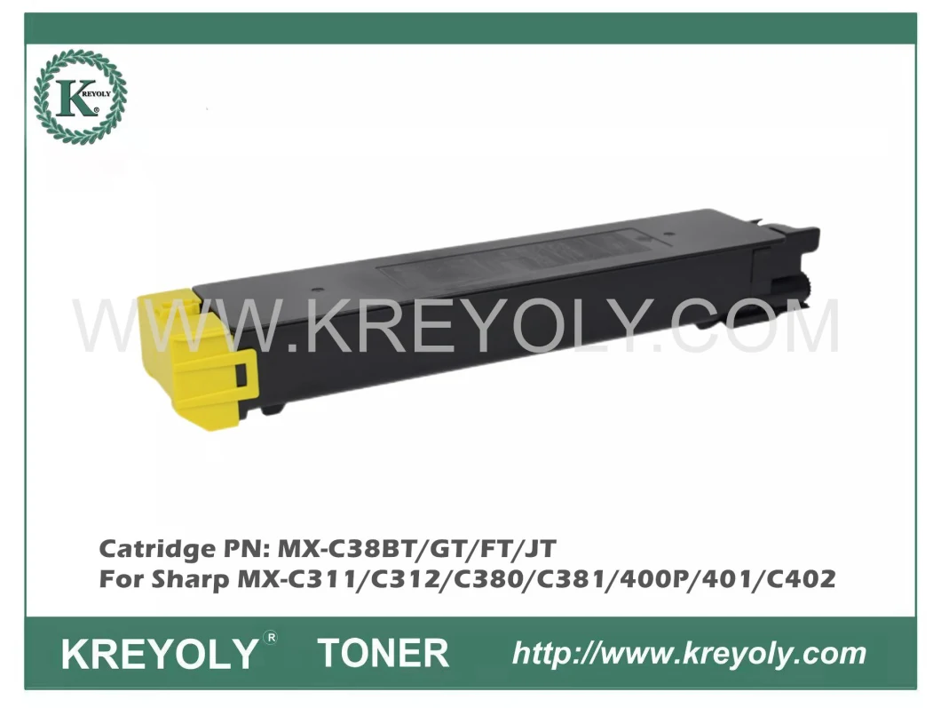 Color Toner MX-C38BT/GT/FT/JT for Sharp MX-C311/C312/C380/C381/400P/401/C402