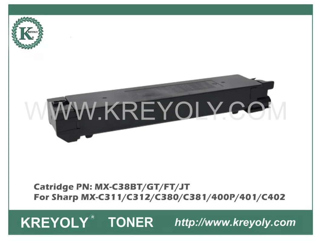 Color Toner MX-C38BT/GT/FT/JT for Sharp MX-C311/C312/C380/C381/400P/401/C402